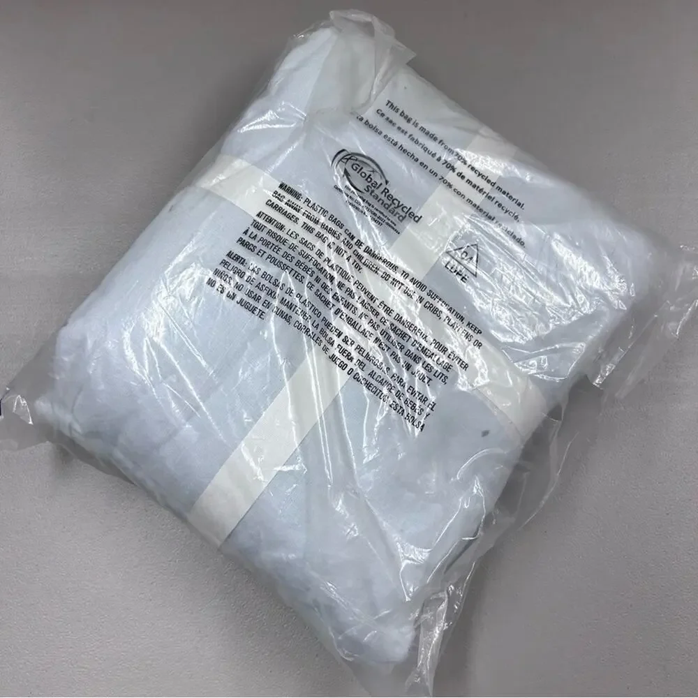 Pottery Barn Belgian Flax Linen Duvet Cover Bed Frost Blue King / California NWT
